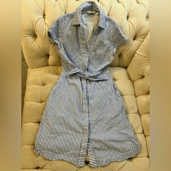 Vineyard Vines Dresses Vineyard Vines Seersucker Blue And